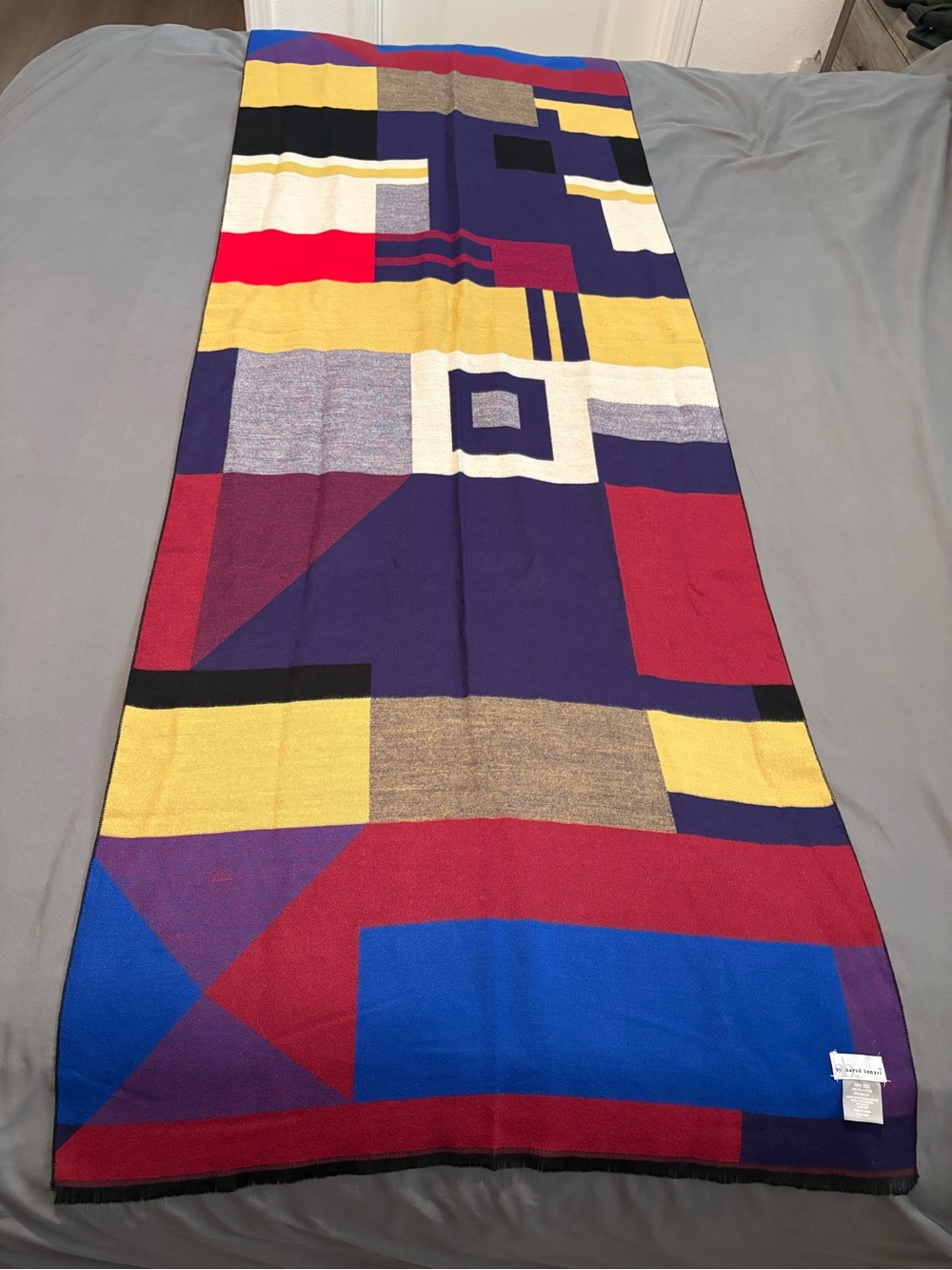 Harvé Benard Colorblock Scarf - Picture 2 of 9